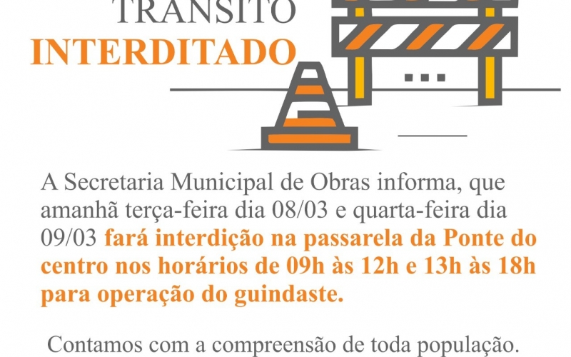 Secretaria Municipal de Obras informa.