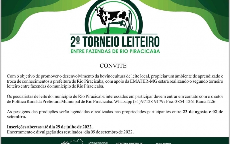 2º Torneio Leiteiro entre Fazendas de Rio Piracicaba.